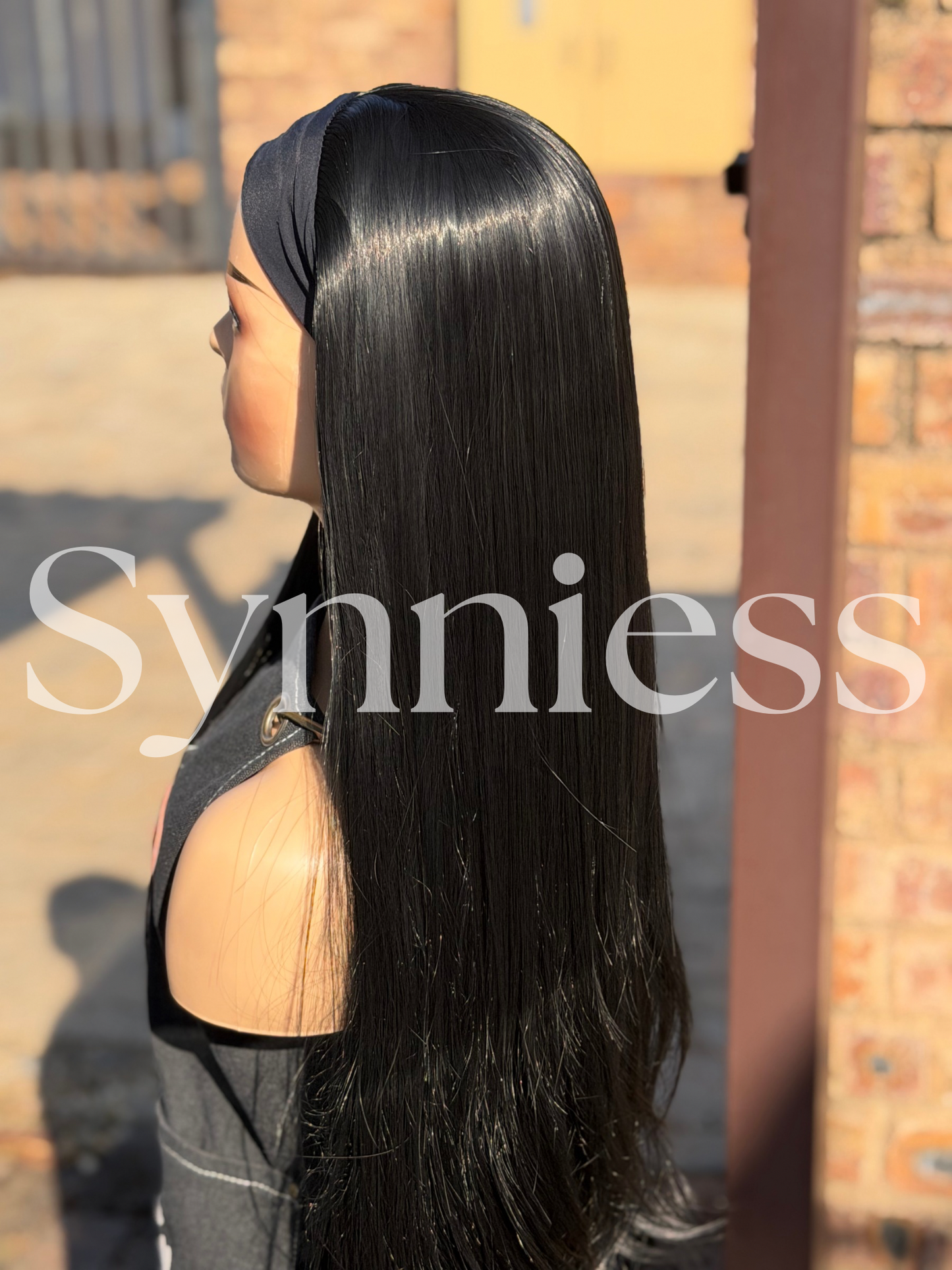 Black Straight Headband