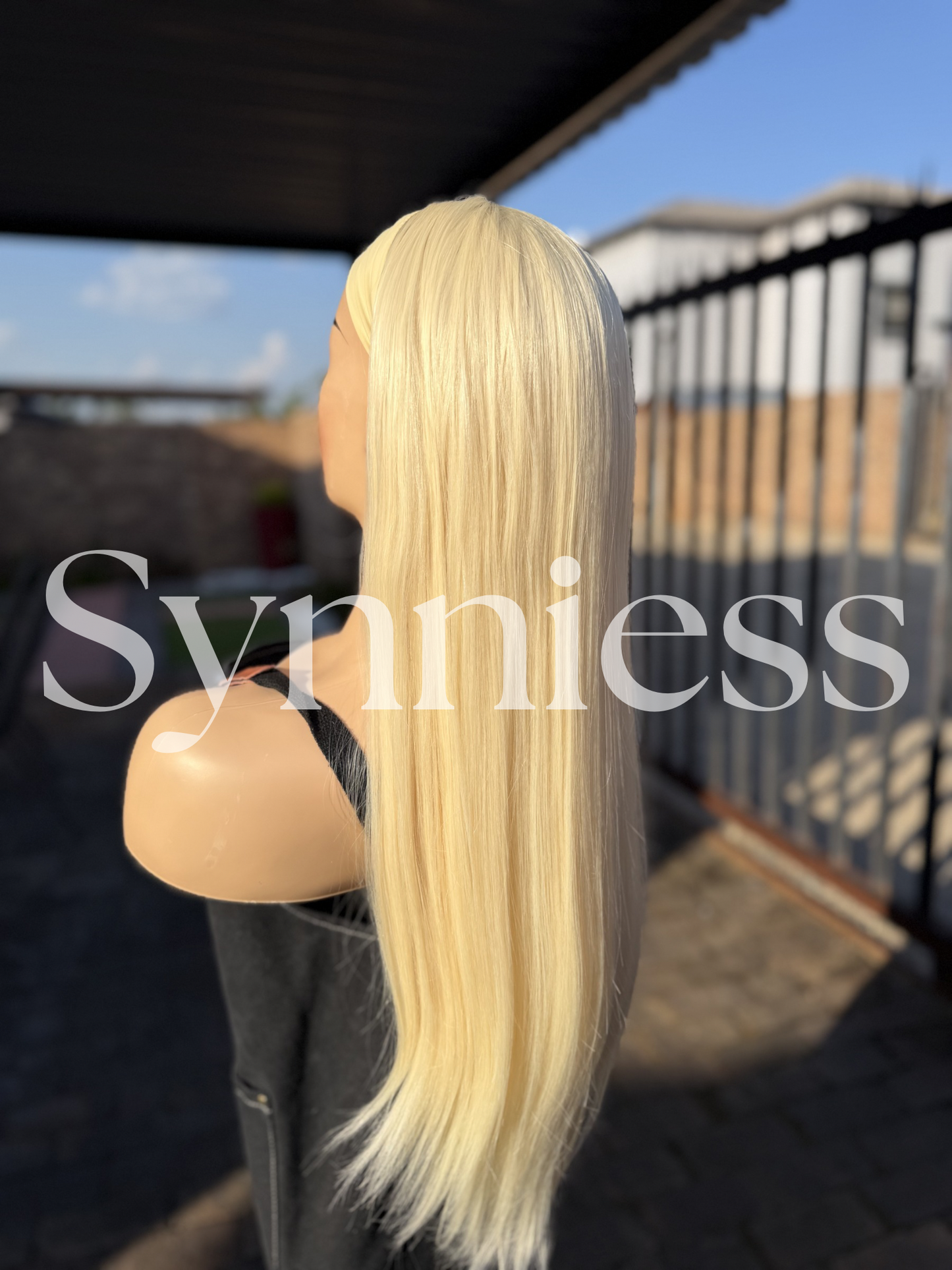 Blonde Straight headband wig