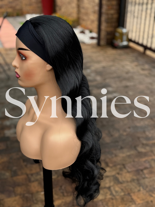 28 INCH BLACK HEADBAND BODYWAVE