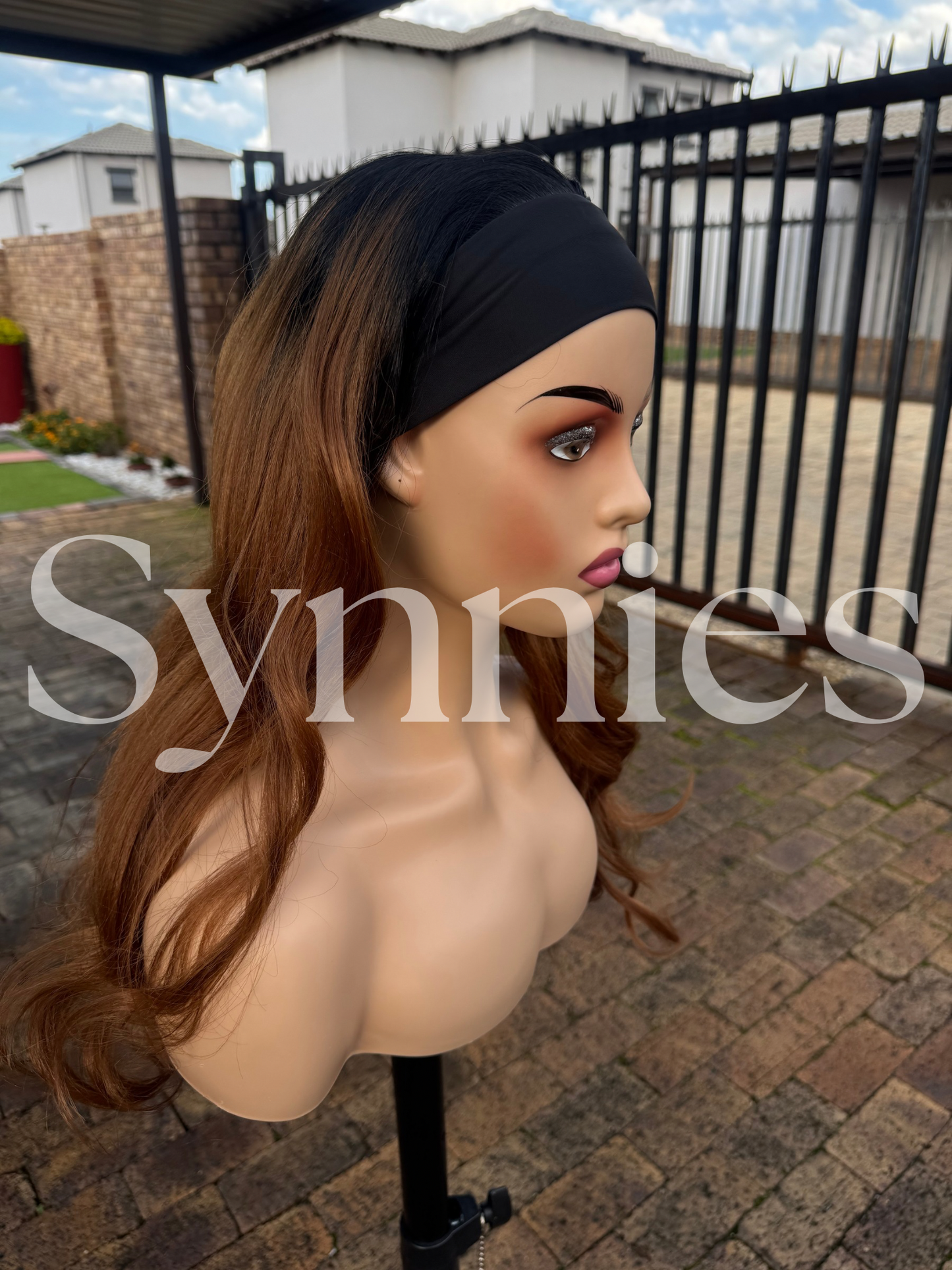 BROWN OMBRE MELT HEADBAND BODYWAVE